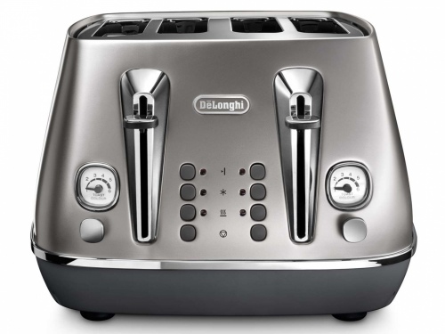 Delonghi Distinta Flair 4 Slice Toaster Silver