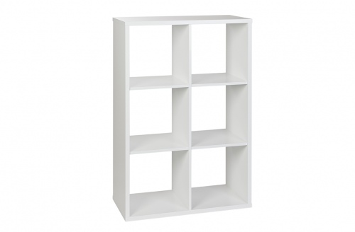 Cubo Bookcase Assembled White W811Xd396Xh1200
