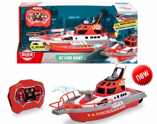 Dickie Rc Fire Boat 38Cm Up To 3Km/H On Water