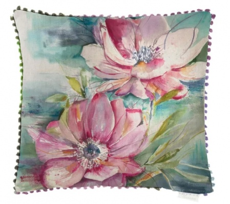 Dusky Blooms Scottish Linen 50X50 Cushion