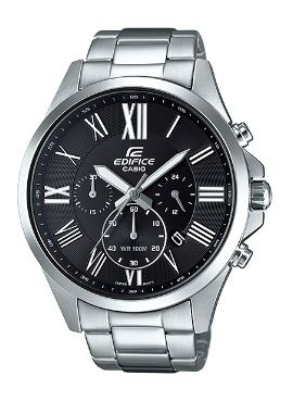 Edifice Classic Stainless Black Analogue Watch