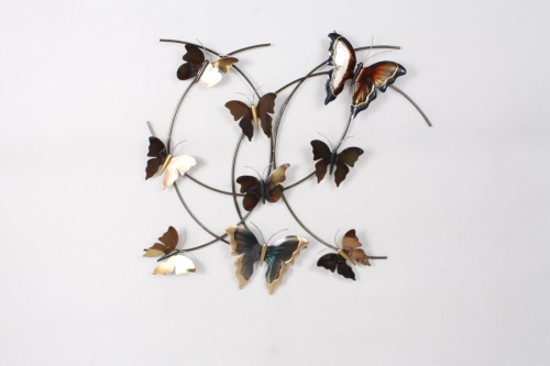 Butterflies On Branches Wall Hanging 77X6X72Cm