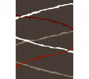 Milano Chocolate Red Stripe 1.6 X 2.3 Olefin
