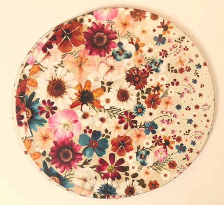 Flowerbed Round Placemats Set Of 4 32Cm