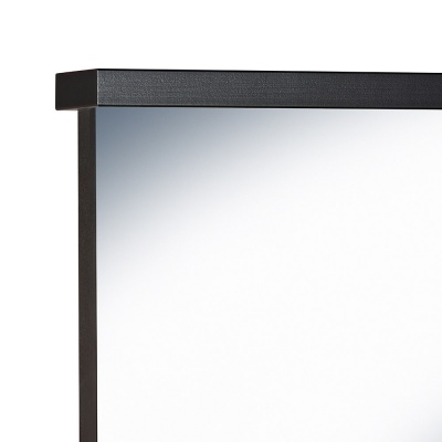 Fox Mirror Black 880X85X950H With Stays