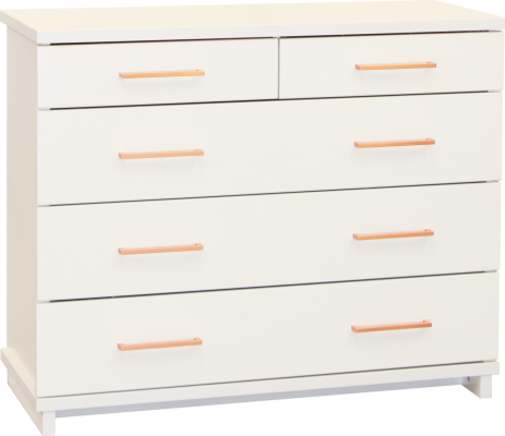 Franz 5Dr Lowboy White Copper Handles 998X396X809H