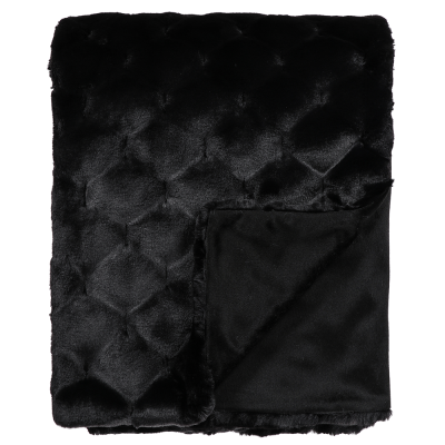 Heirloom Valentina Black Acrylic Throw 150X180Cm