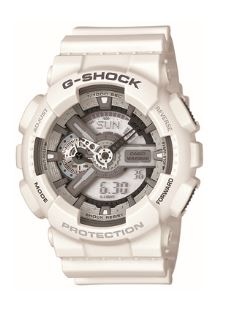 G Shock White Grey Digital & Analogue Watch