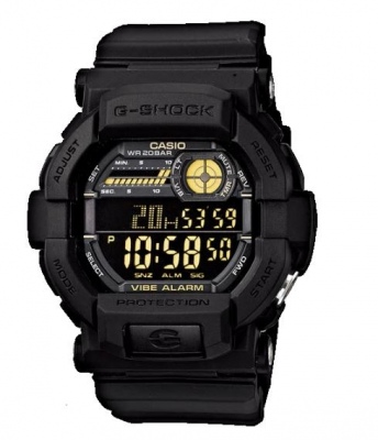 G Shock Black Gold Digital Watch