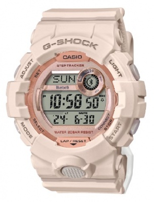 G Shock Pale Rose Digital Watch Step Count