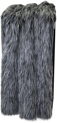 Spikey Black Faux Fur Throw 130X150Cm Polyester