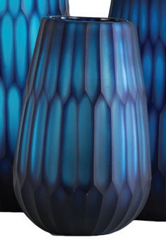 Euphoia Vase Blue Grey Small 15.5X23Cm H