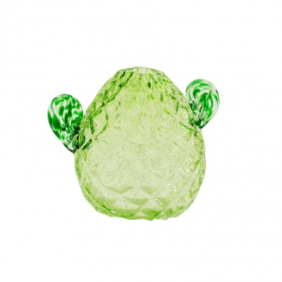 Cactus Glass Small Ornament Green 17X13.5Cm