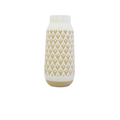 Coosada Cylinder Cylinder Vase Ceramic 13.5X30Cmh