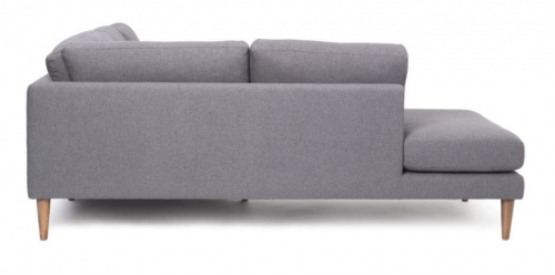 Nordic Cnr Sofa Lhf In Dark Grey Fabric