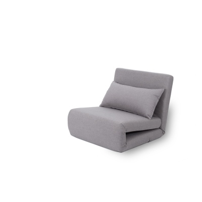 Mod Single Sofa Bed Cement Fabric W Cushion