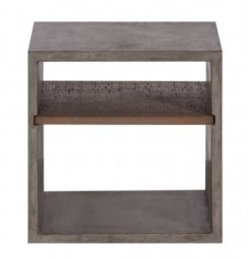 Industrial Concrete Cube With Shelf 400X400X400H