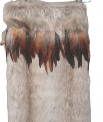 Korowai Marama Cream Design Half Length 100X50Cm