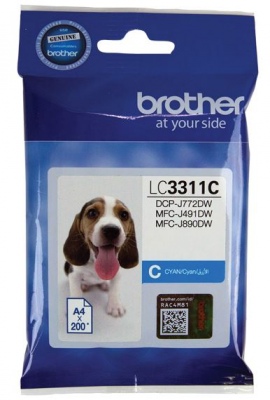 Brother Lc3311C  Ink Cartridge Cyan  For Mfc-J491D