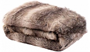 Marlborough Husky Faux Fur Throw 140X180Cm