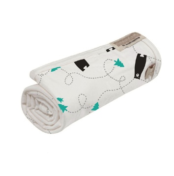 Mokopuna Merino Blanket Wandering Paws 90X100Cm