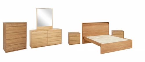 Moda 5Pc Bedroom Suite With King Slat Bed