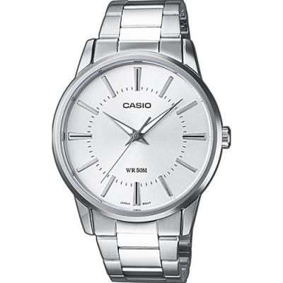 Casio Classic Silver White Analogue Watch