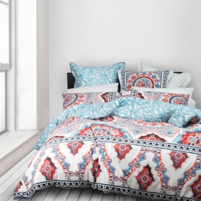 L&M Magma Teal Double Duvet Cover Set