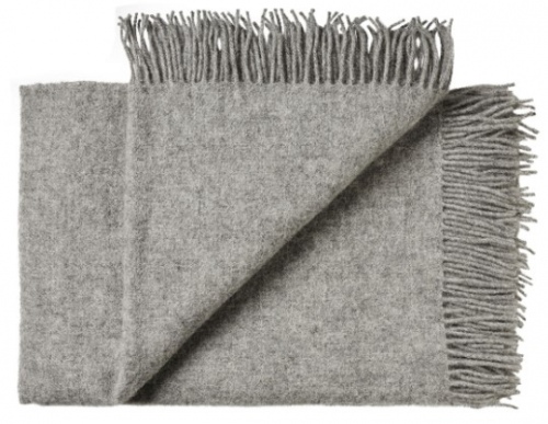 Nevis Ash 100% Nz Lambswool Throw 130X200Cm