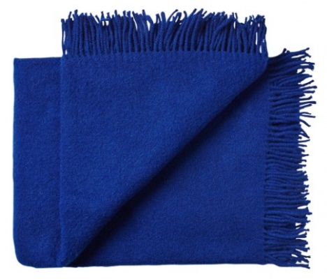 Nevis Cobalt 100% Nz Lambswool Throw 130X200Cm