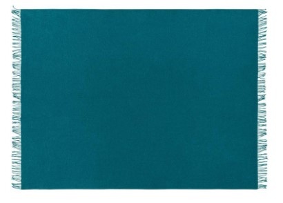 Nevis Turquoise 100% Nz Lambswool Throw 130X200Cm