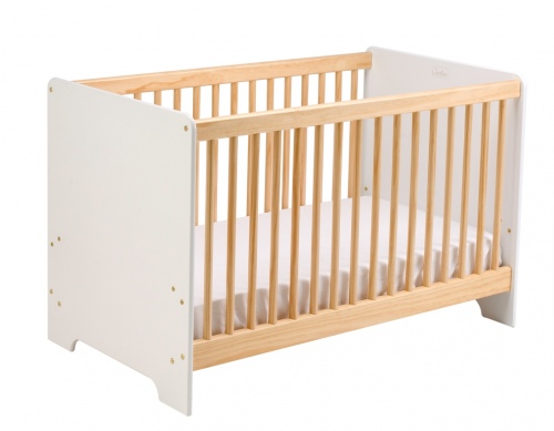 Cariboo Contemporary Cot White/Natural Nz Made