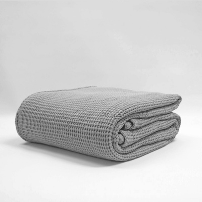 Baksana Bliss Stonewashed Blanket Silver 170X240Cm