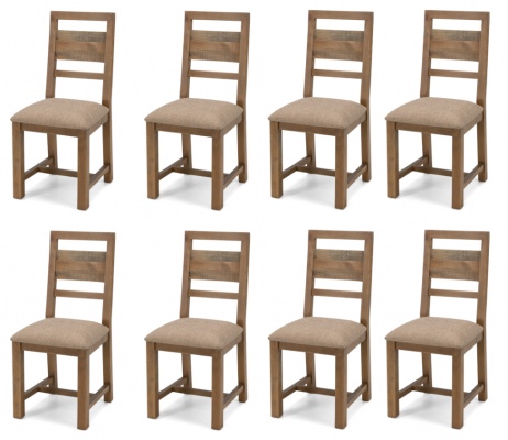 Flint Industrial Cushioned Chair Set Of 8