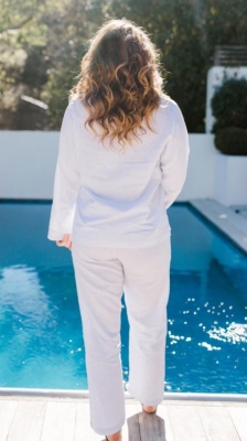 Blair Classic Pj Set X-Large Cotton/Linen