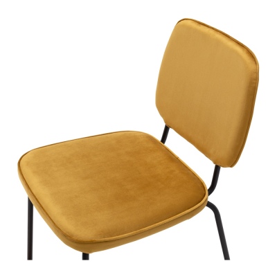 Clyde Dining Chair In Tapenade Gold Velvet Stackab