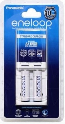 Panasonic Eneloop Overnight Charger + 2Aa