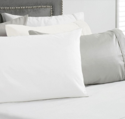 Baksana 1000Tc Cotton Sateen White Queen Fitted