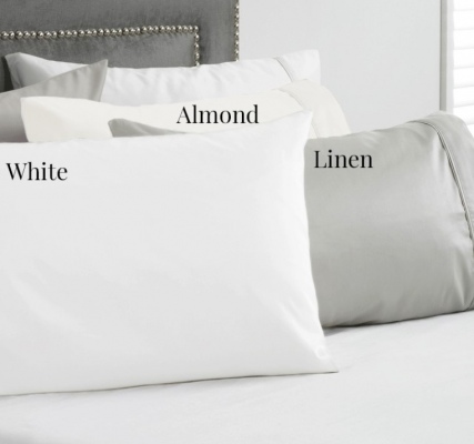 Baksana 1000Tc Cotton Sateen White Queen Fitted