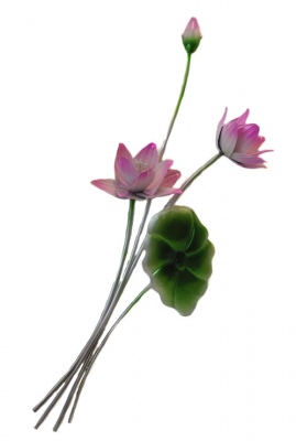 Water Lily Bouquet Wall Hanging 27X9X72Cm