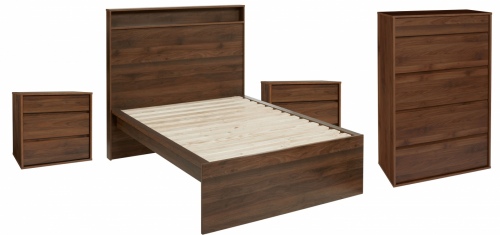 Skov 4Pc Bedroom Suite With King Single Slat Frame