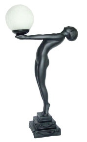 Black Arched Figure Lamp 37X62CM