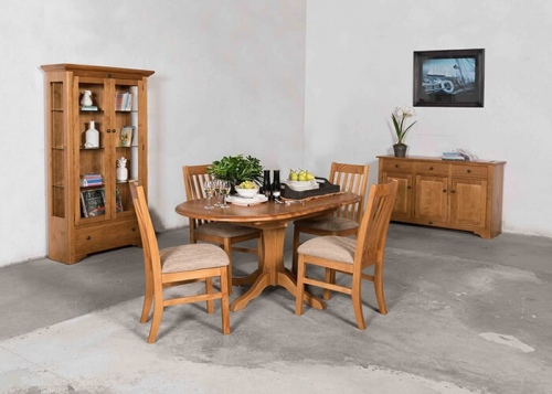 Villager Ext Oval Dining Table Maple 1200-1650
