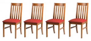 Villager Padded Dining Chair Set Of 4 Maple A Grad
