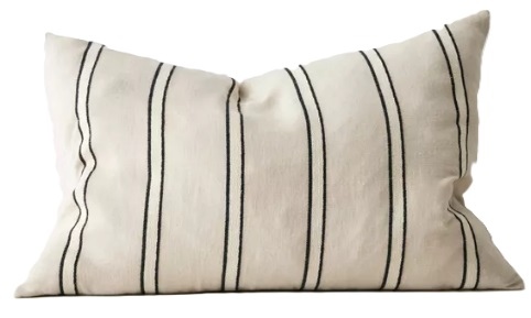 Vinnie Natural Woven Linen Blend 40X60 Cushion