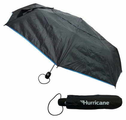 Peros Hurricane City Folding Umbrella Black Cyan