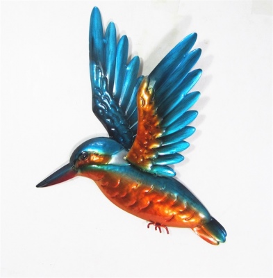Kingfisher Wings Up Metal Wall Hanging 31X42X2.5