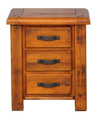 Country 3Dr Bedside Cabinet 570X420X660H