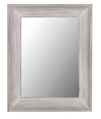 Large White Deep Framed Mirror 920X720Mm