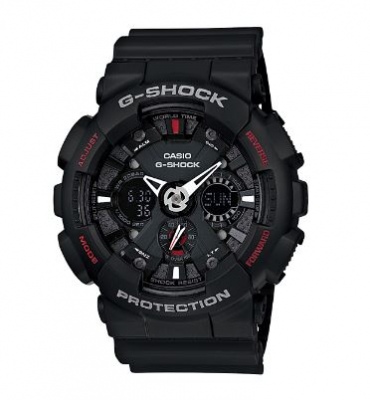 G Shock Black Red Analogue Watch